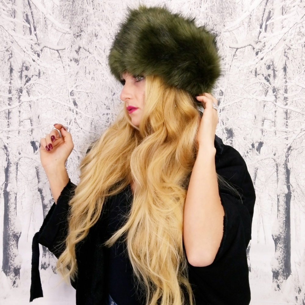 🎁 OLIVE GREEN RUSSIAN HAT
